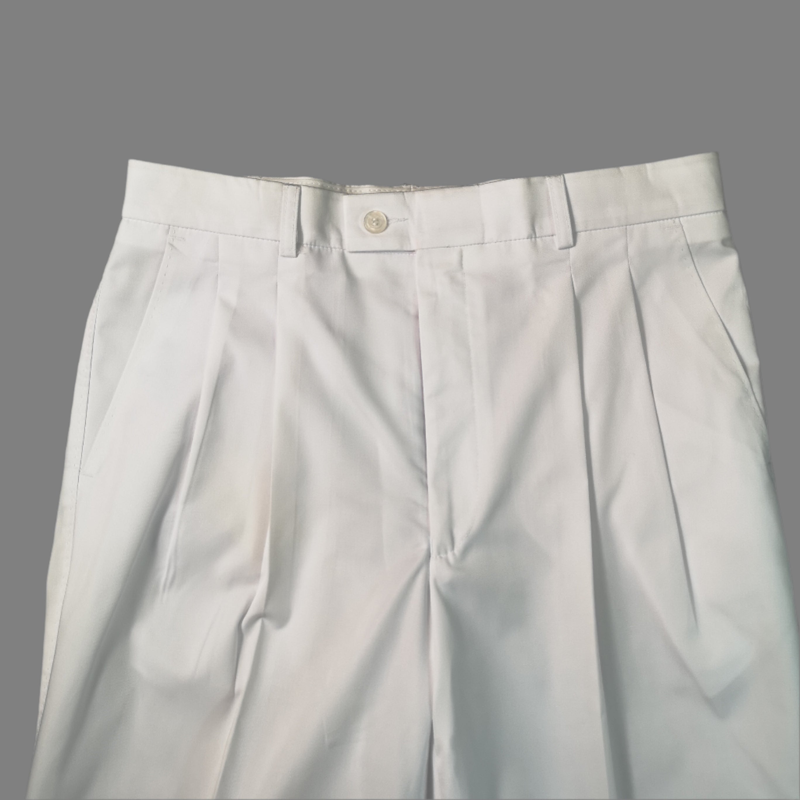 WHITE PLAIN SLACK TROUSER