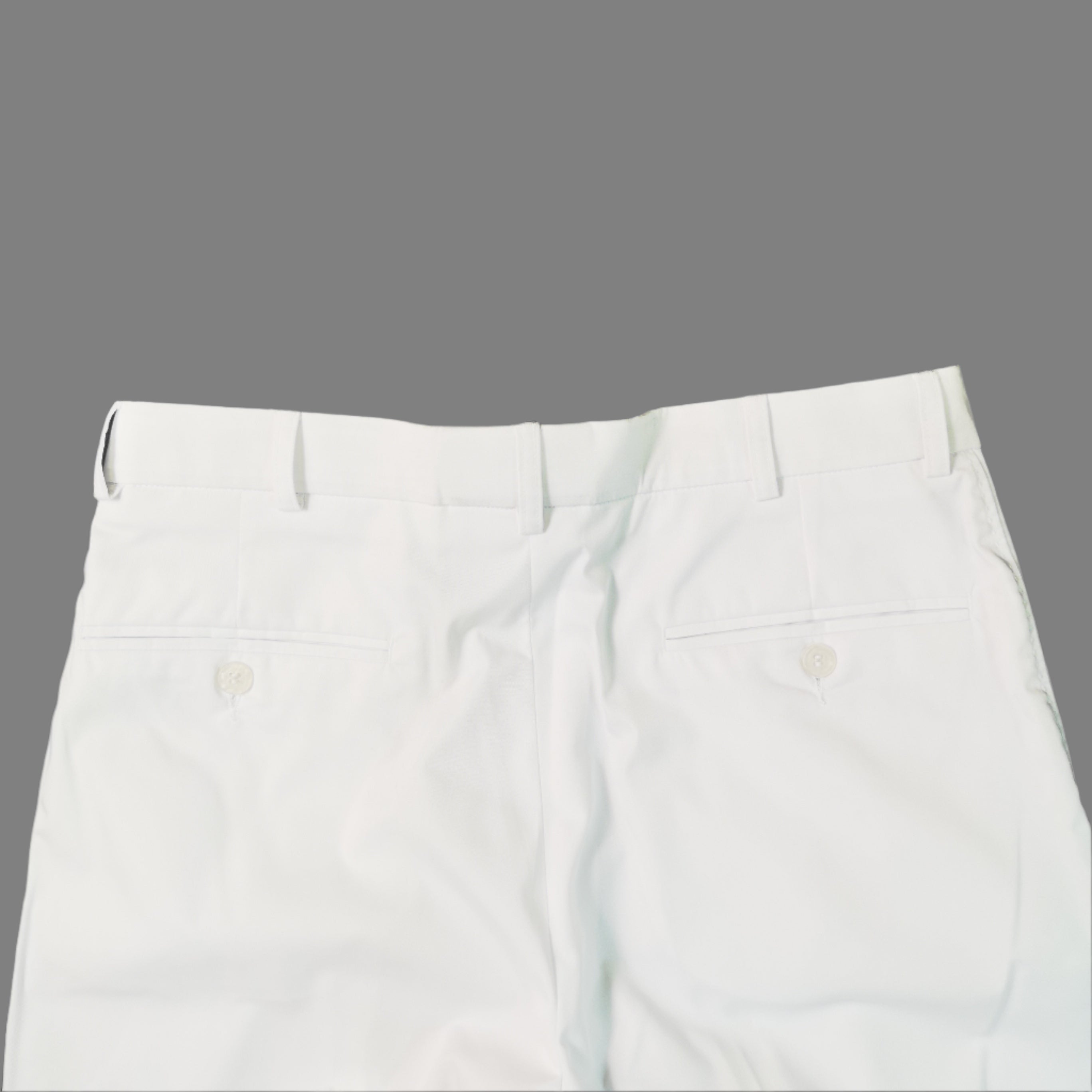 WHITE PLAIN SLACK TROUSER