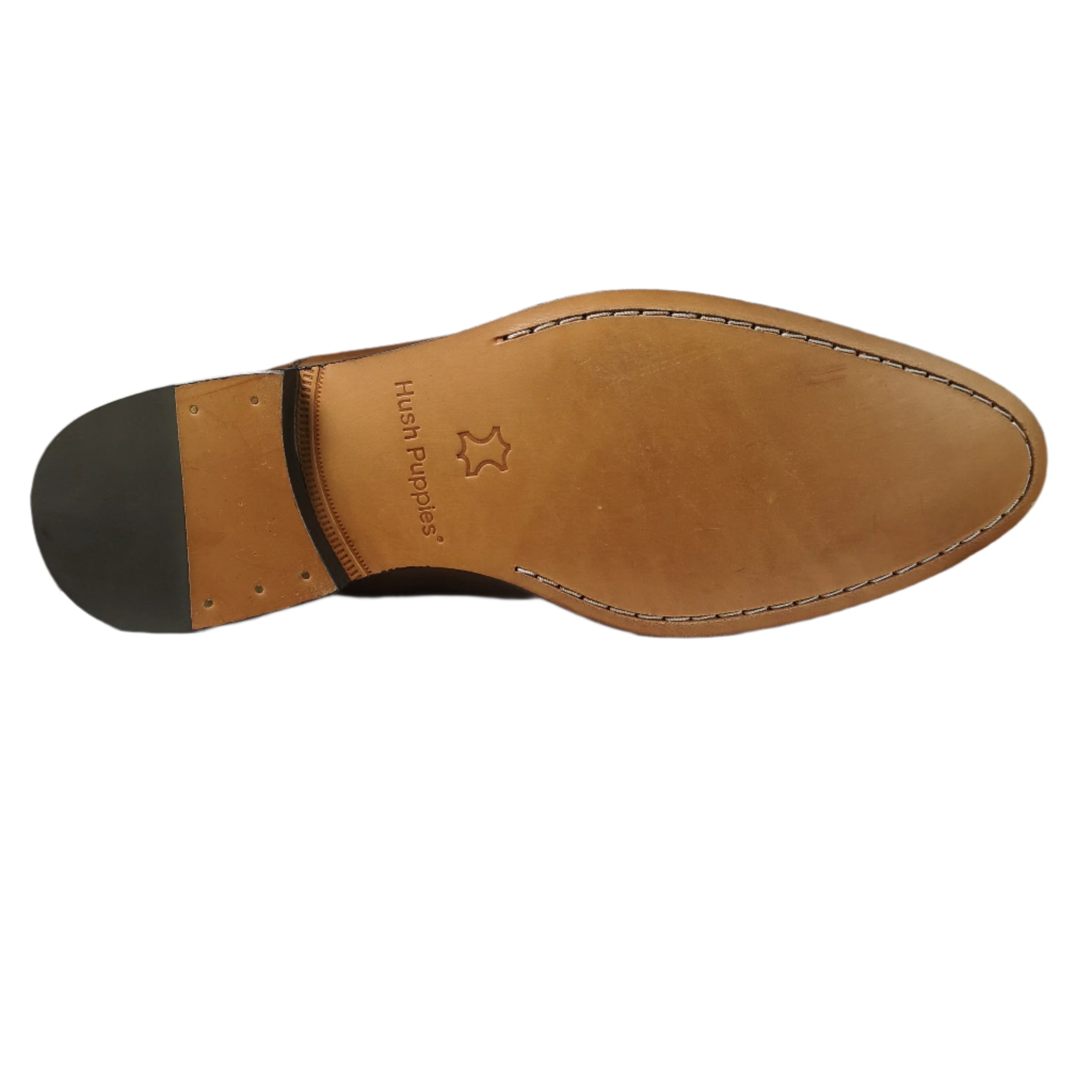 Hush Puppies Wakely Dark Tan Leather