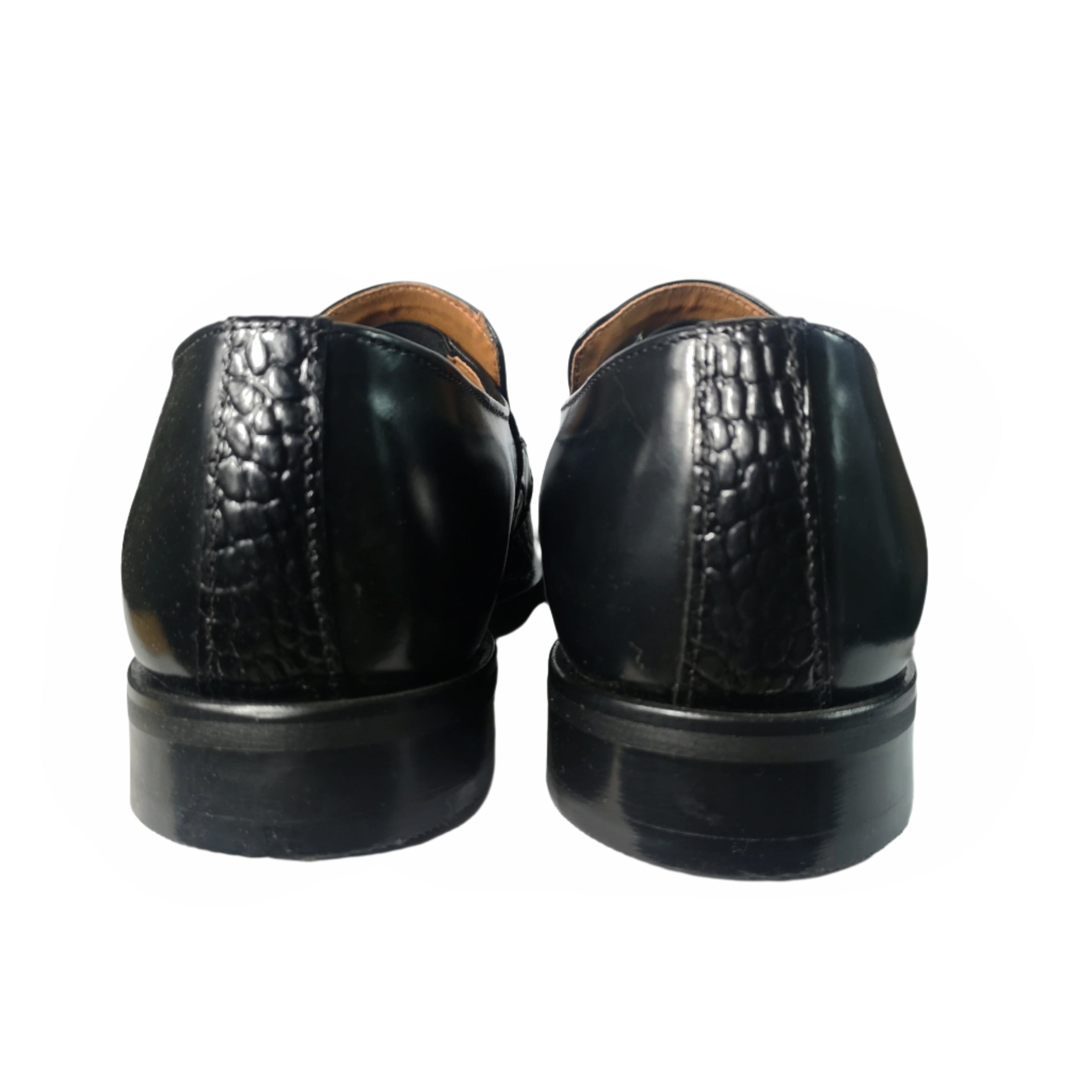 BISHOP Black Leather Moccasin Shoe