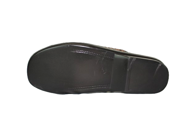 Rodrigo Chocolate Push-In Leather Sandal