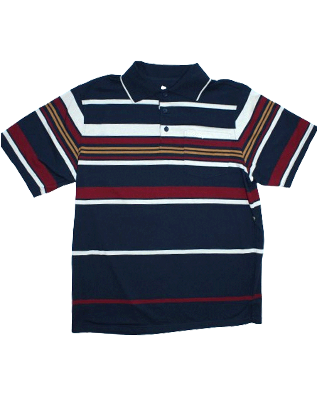 POINTING S/S Navy/Beige/Maroon Golfer
