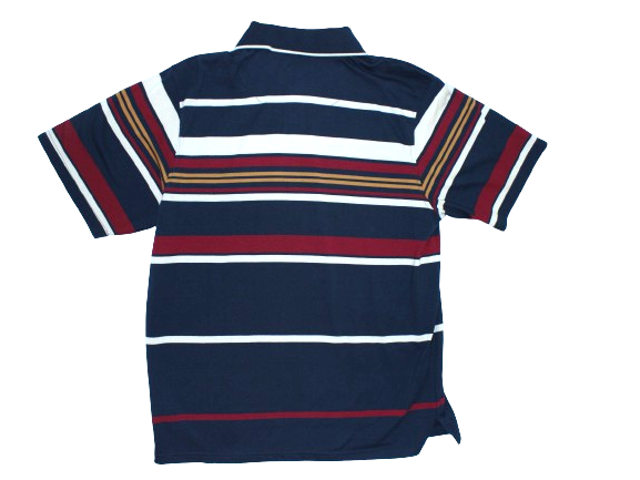 POINTING S/S Navy/Beige/Maroon Golfer