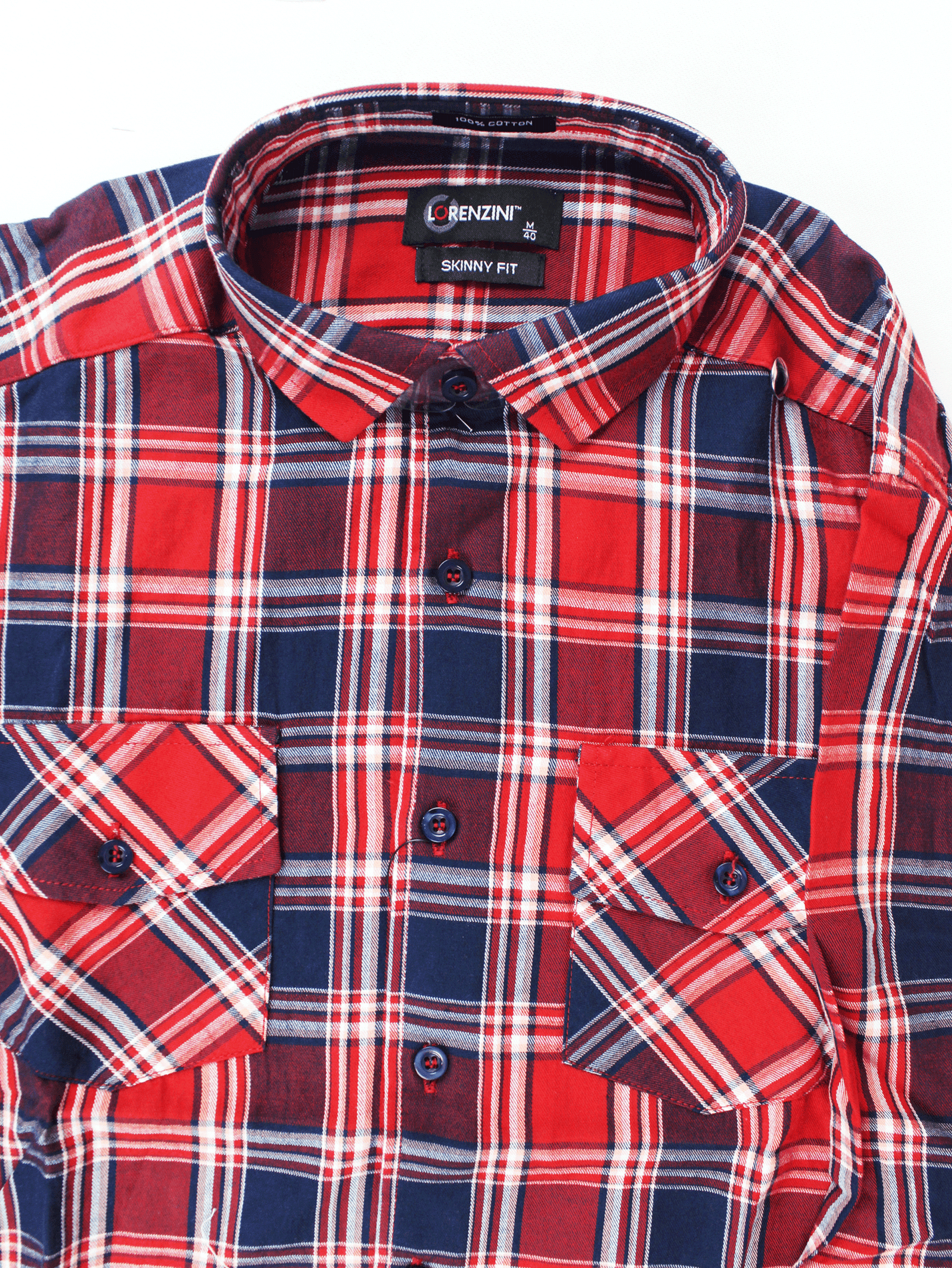 LORENZINI L/S Red Checkered Shirt