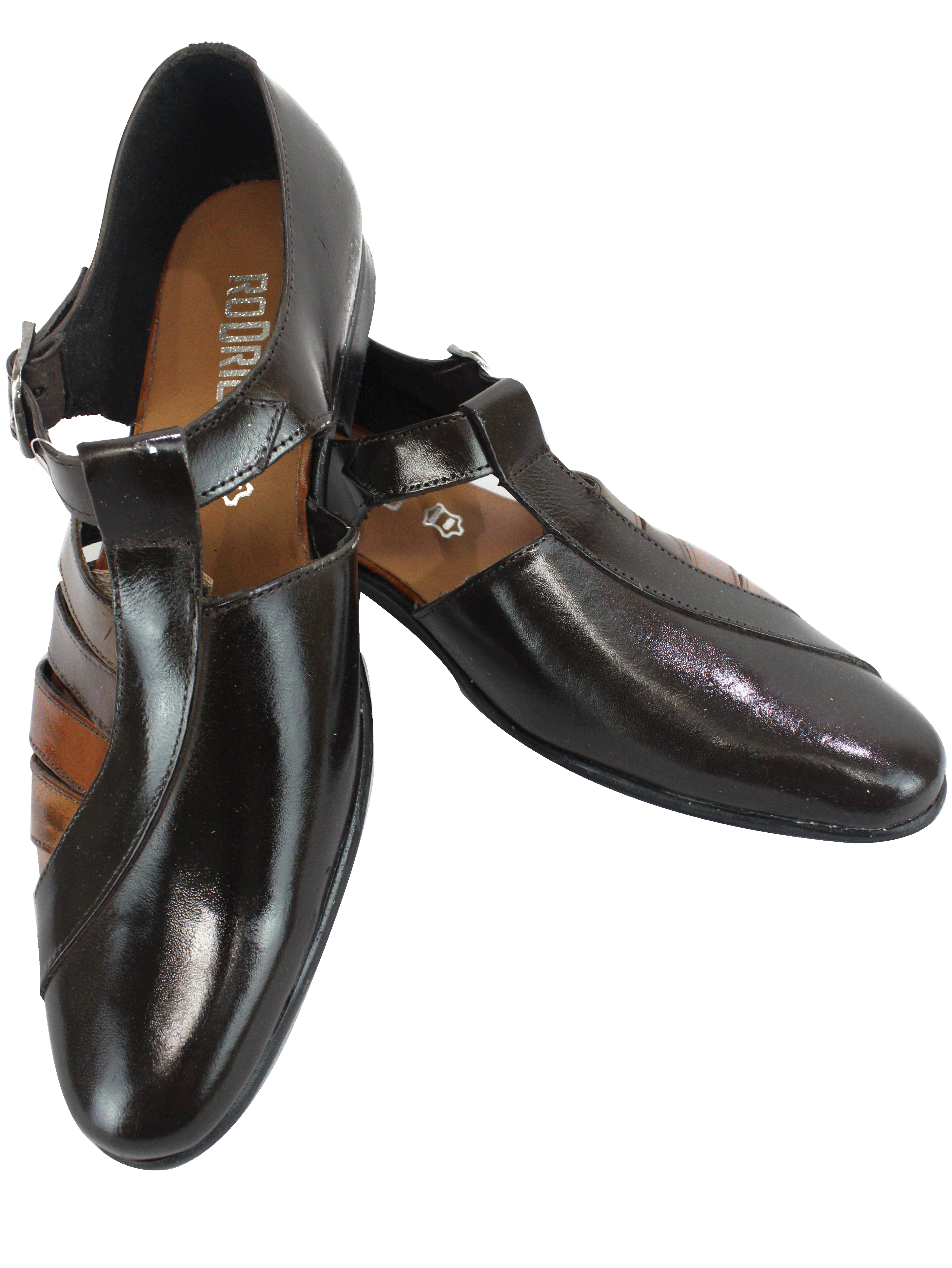 Rodrigo Taupe Multi Leather Shoe Sandal