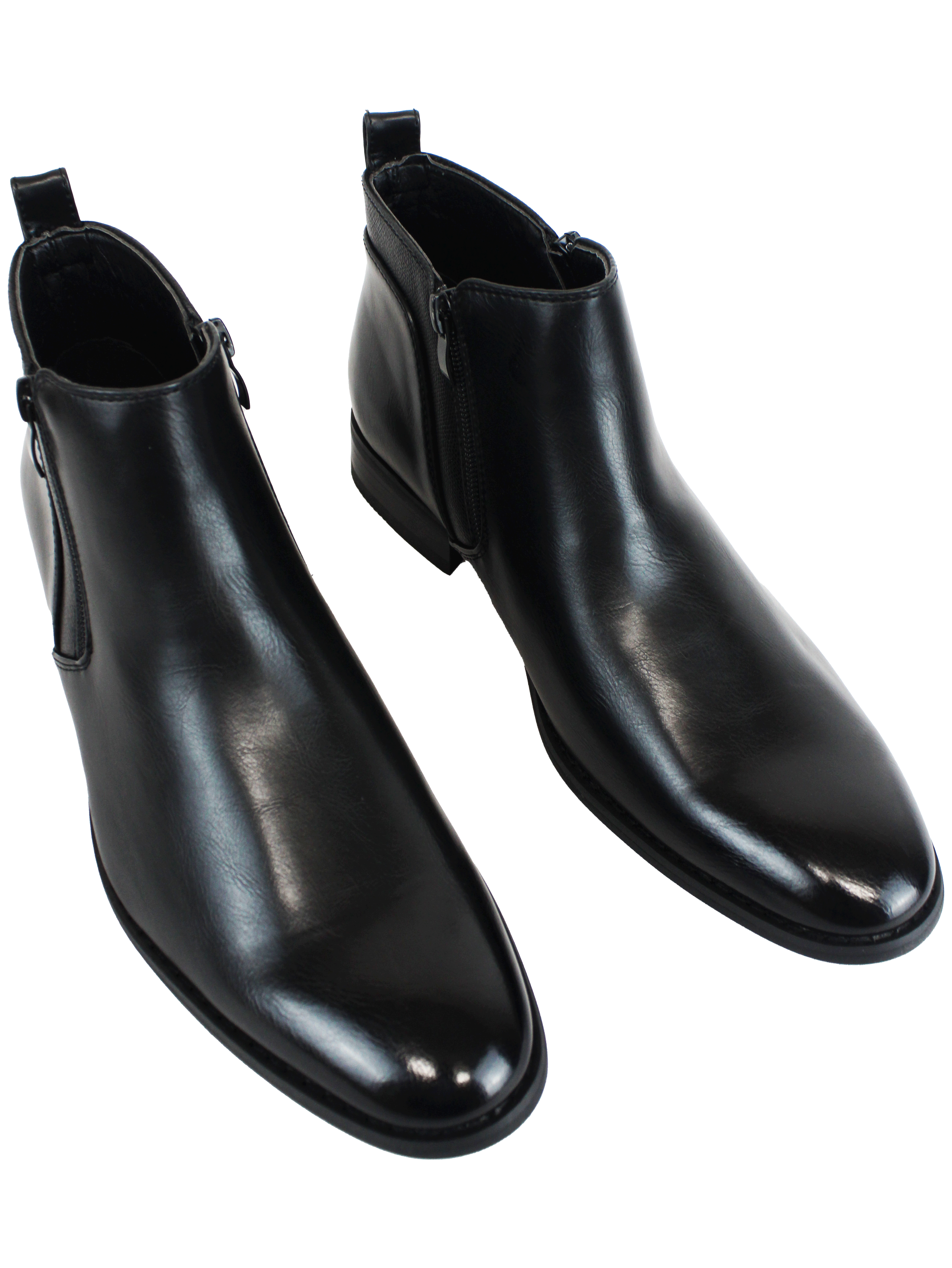 GINO PAOLI Black Mens Zip Boot