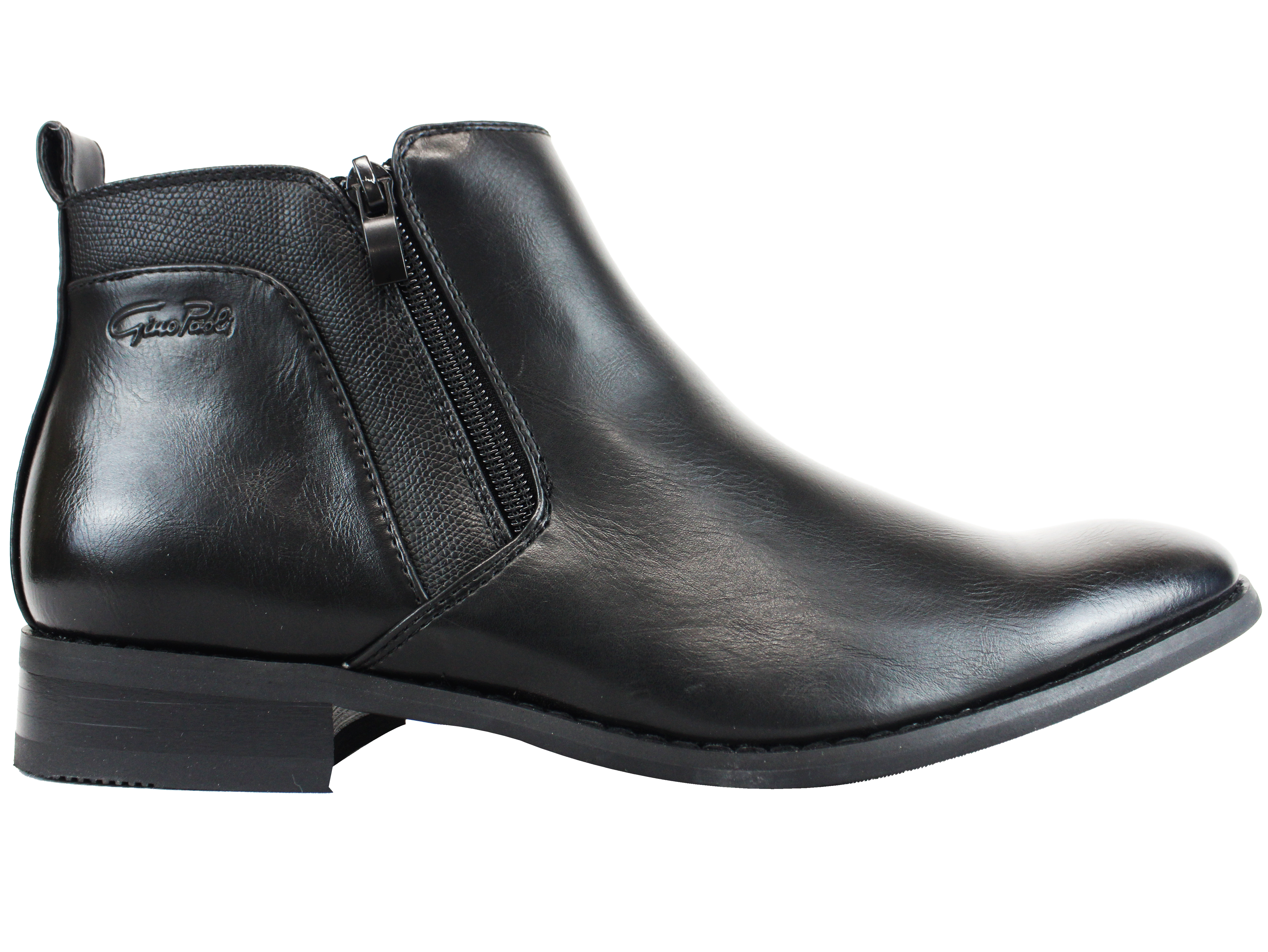 GINO PAOLI Black Mens Zip Boot