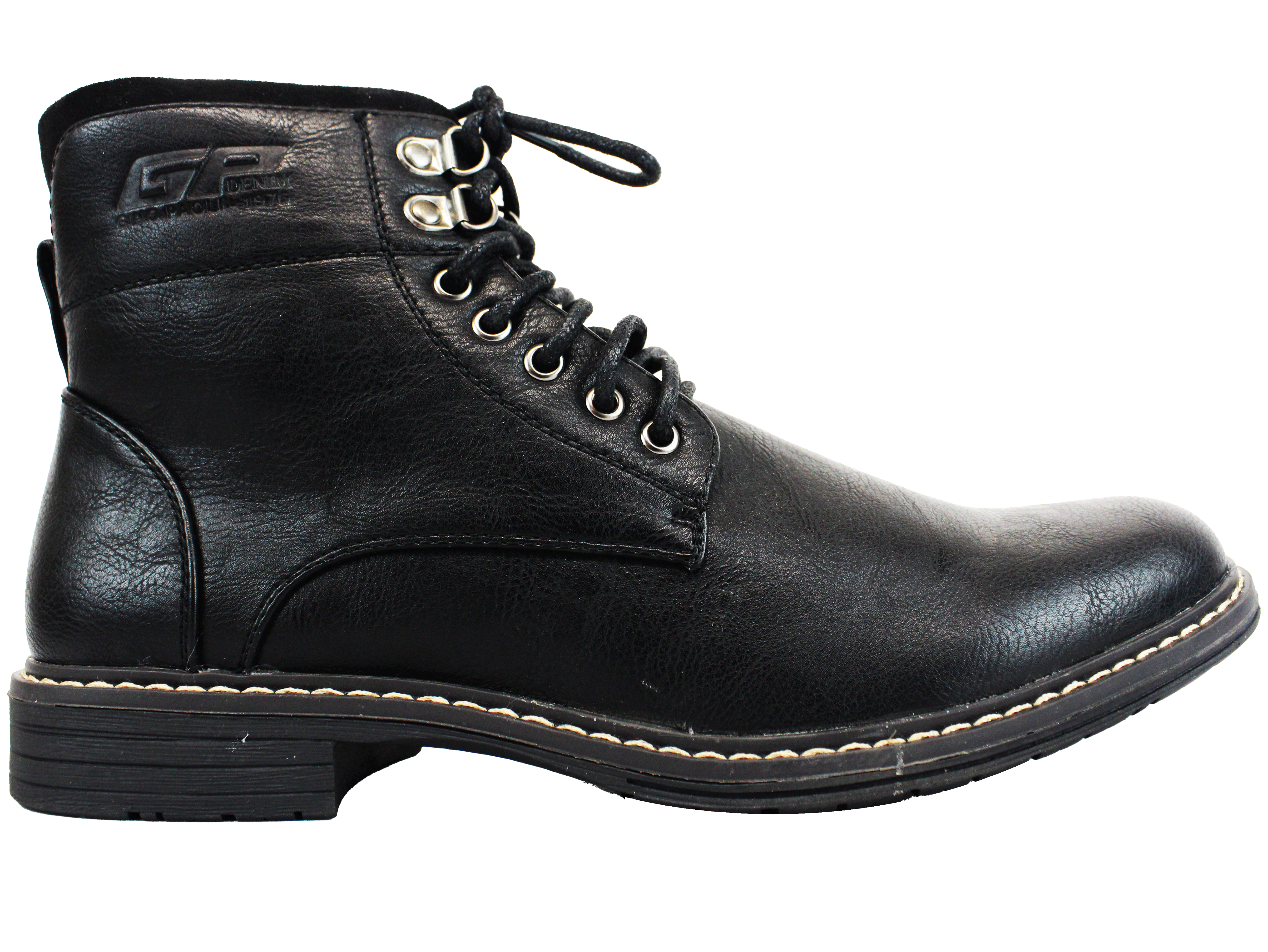GINO PAOLI Black Lace Up Boot