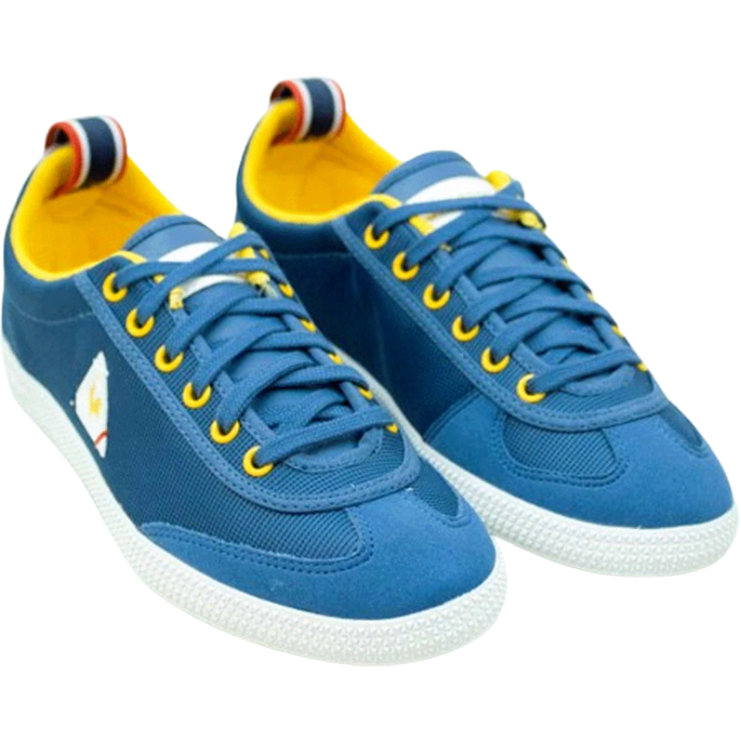 Lecoq Sportif Provencale Nylon Denim Mustard Sneaker