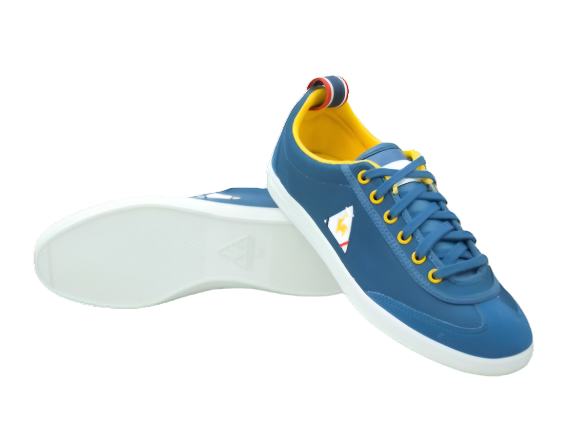 Lecoq Sportif Provencale Nylon Denim Mustard Sneaker