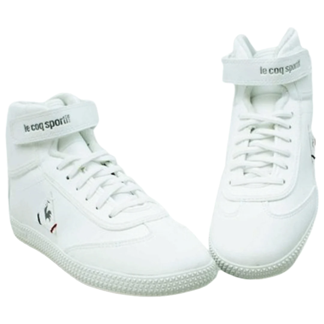 Lecoq Sportif Boys Provencale Mid Boot White Silver