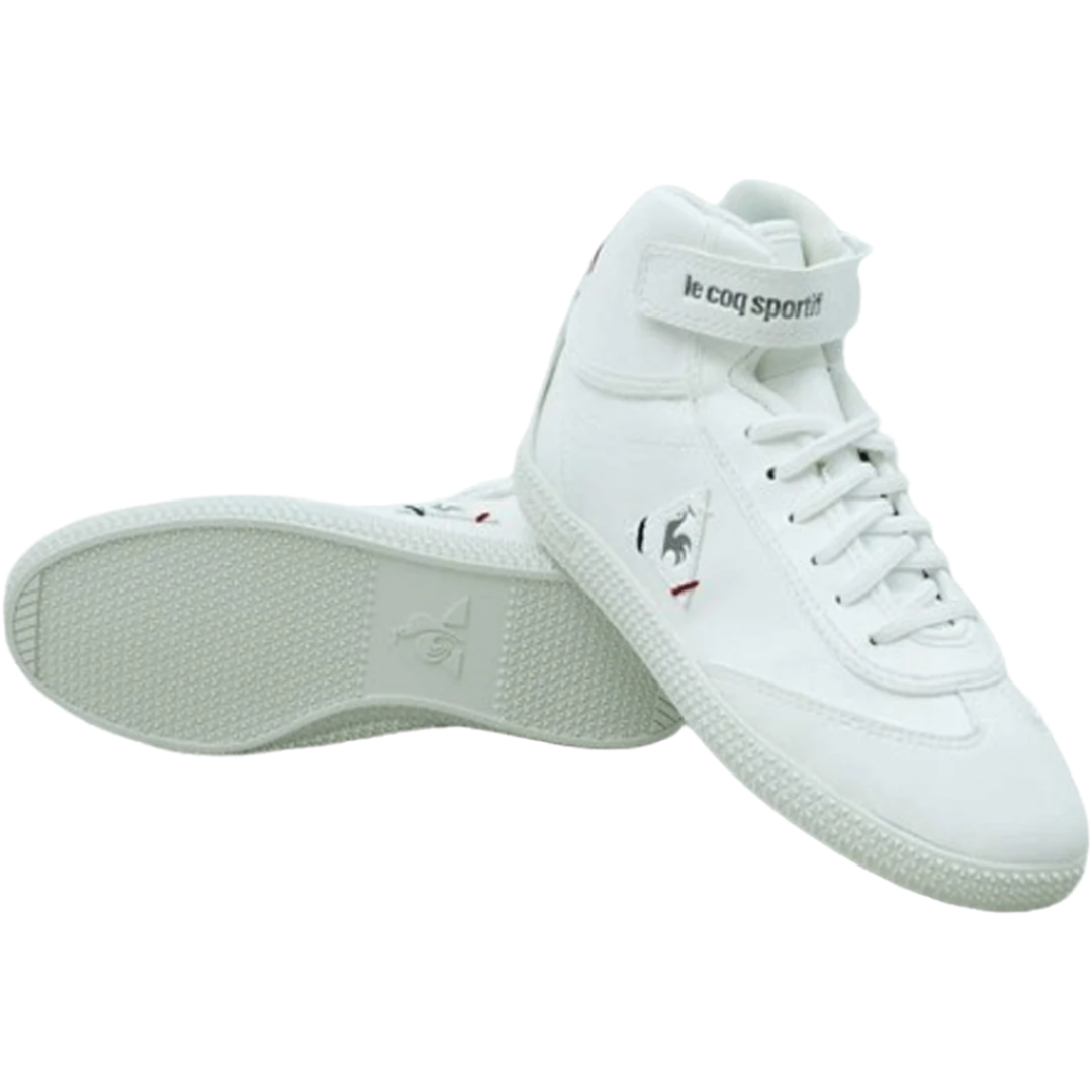 Lecoq Sportif Boys Provencale Mid Boot White Silver