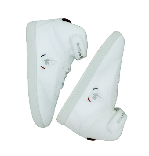 Lecoq Sportif Boys Provencale Mid Boot White Silver