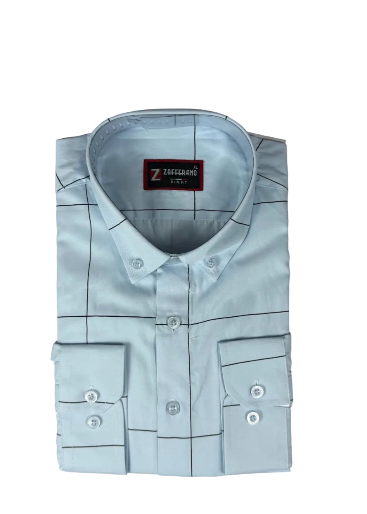 Zafferano Long Sleeve Slim Fit Shirt – Sky Blue