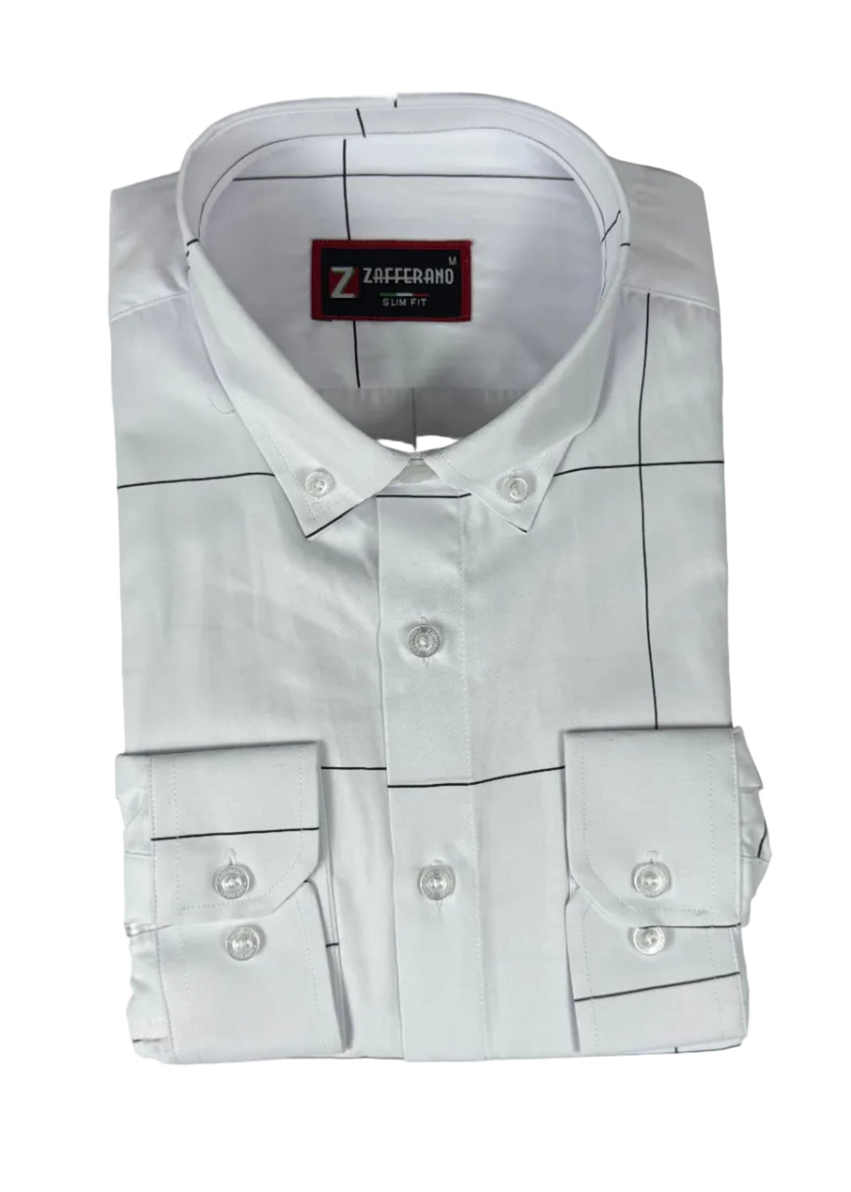 Zafferano Long Sleeve Slim Fit Shirt – White