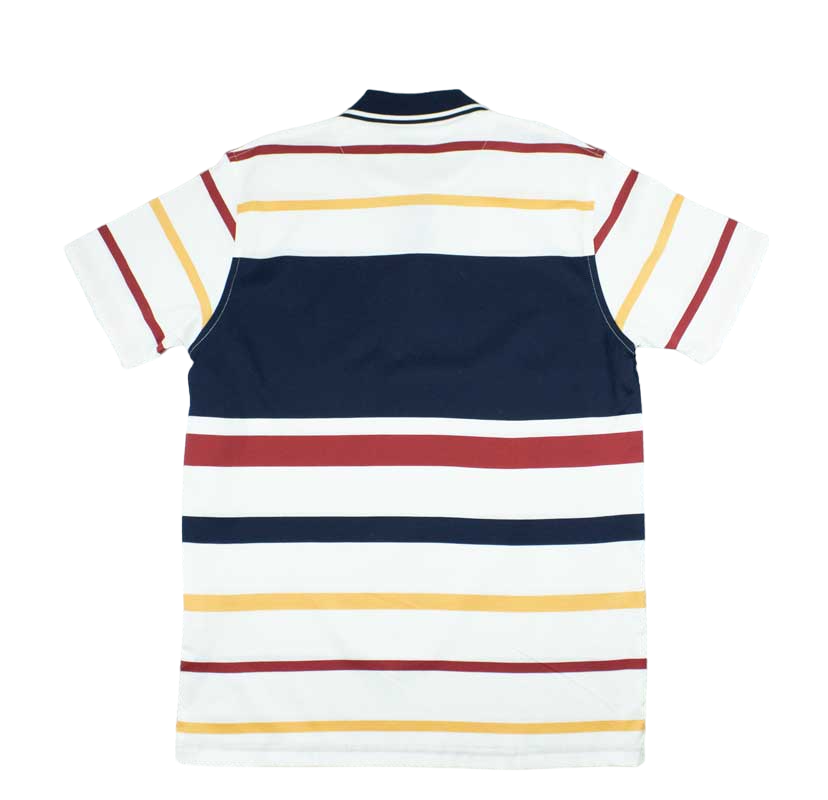 Zuccino Italy Stripe Navy Double Mecerised Golfer