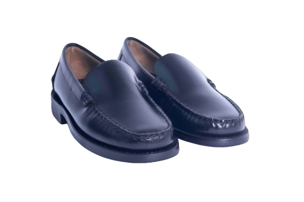 Sebago Leather Bass Frank Black Mocassin