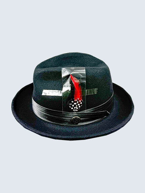 Leonardo Black Formal Hat