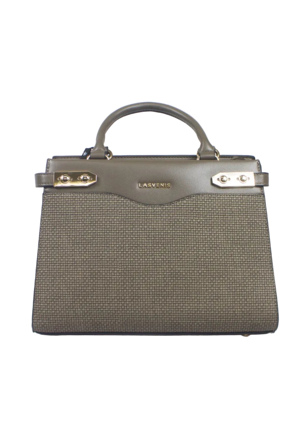 Lasvenis Ladies Handbag - Khaki - Grey