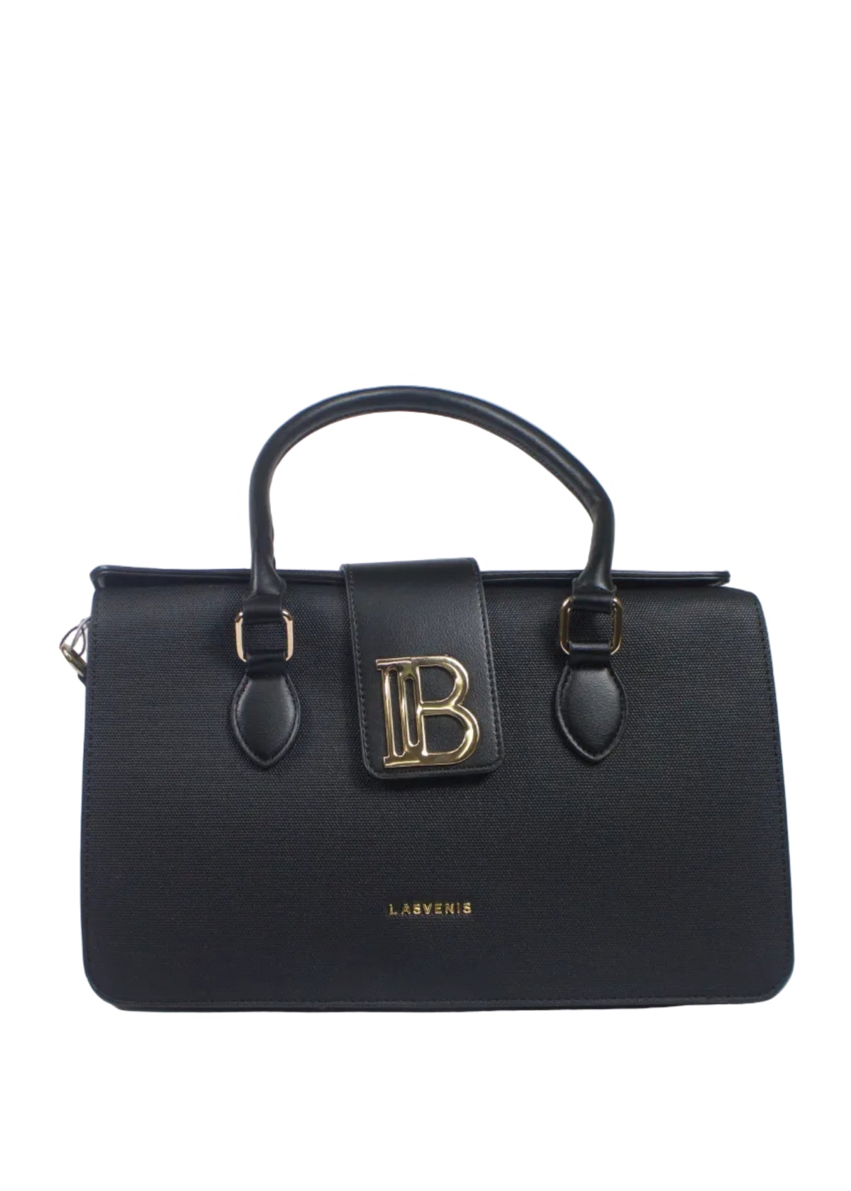 Lasvenis Ladies Handbag - Black - Coffee