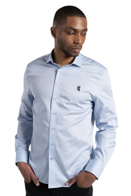 Pringle Light Blue Tailored Slim Fit