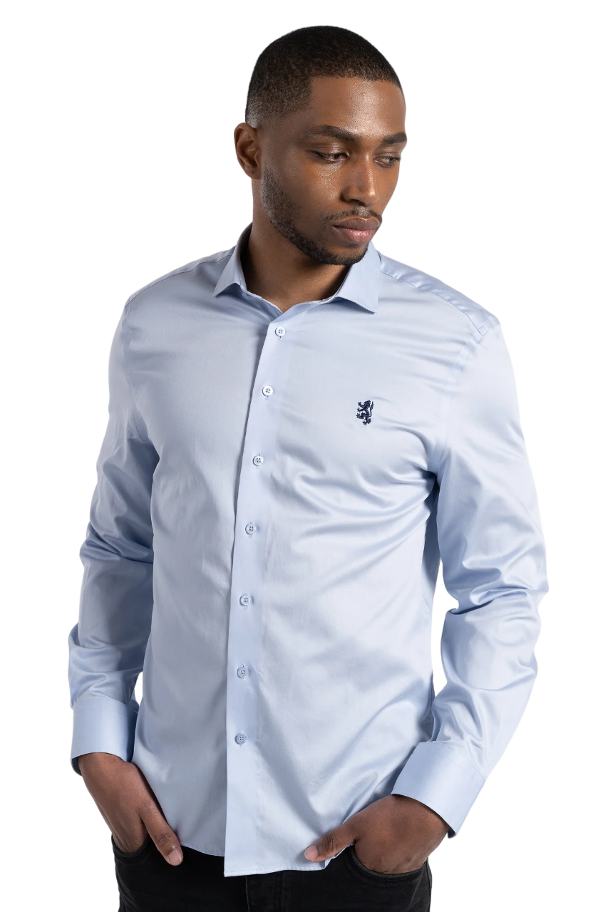 Pringle Light Blue Tailored Slim Fit