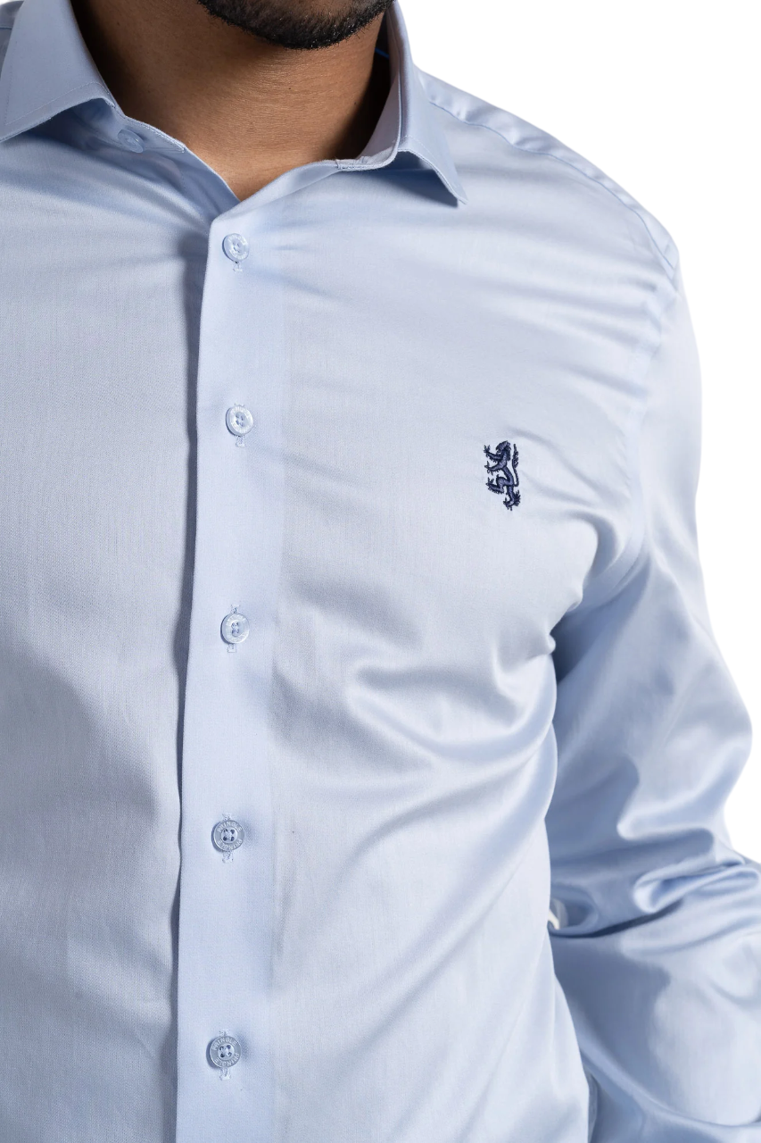 Pringle Light Blue Tailored Slim Fit