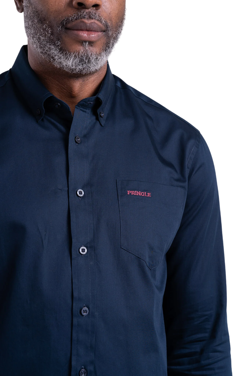 Pringle Navy LS Shirt Classic Regular Fit