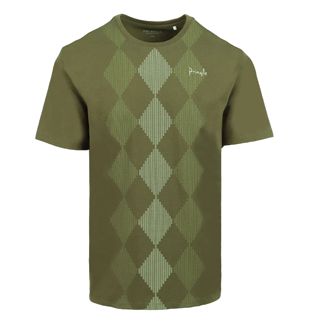 Pringle Of Scotland Olive Hugo SS T Shirt