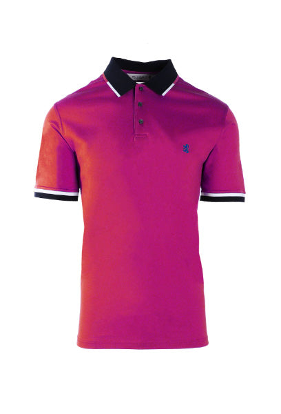 Pringle Double Mercerised Golfer Burgundy