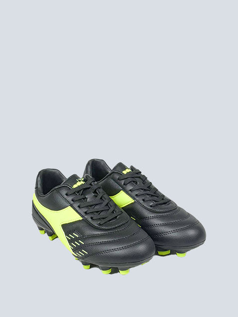 Diadora Black/Green Baleno Soccer Boots