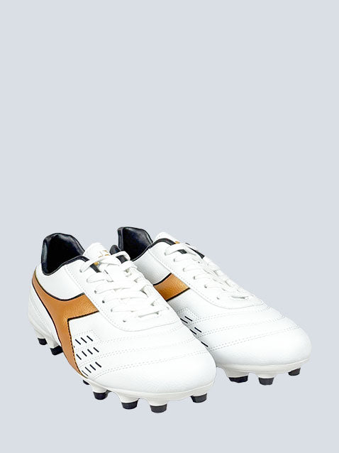 Diadora White/Gold Baleno Soccer Boot