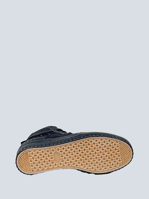 Soviet Augustine Coated Black Mono Sneaker