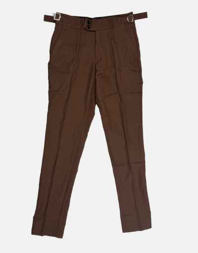 VZ Buckle Trouser Slim Fit Chocolate