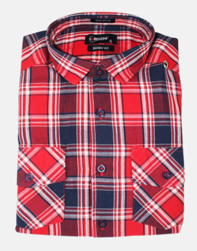 LORENZINI L/S Red Checkered Shirt
