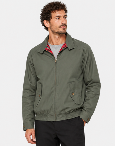 London Fog Olive Harrington Jacket