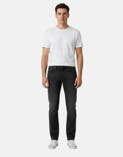 Pure Premium Stretch Black Skinny Denim Jeans