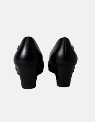 Hush Puppies Soft Mid Black Wedge