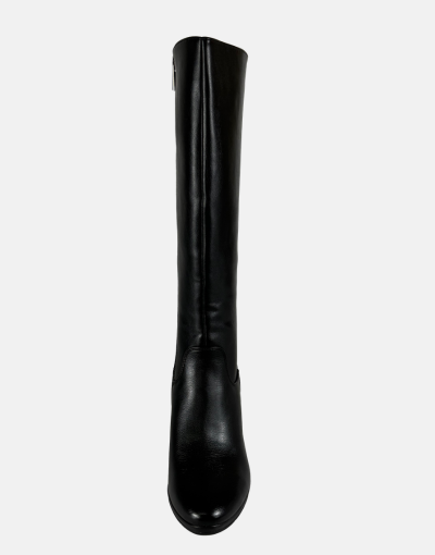 Hush Puppie Leather Soft Matana Black Boots
