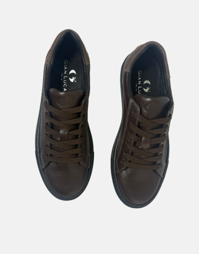 Gian Luca Brown Leather Sneaker