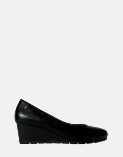Hush Puppies Soft Mid Black Wedge