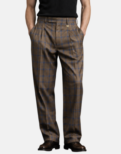 Navada 2 Pleat Exec Camel Trouser