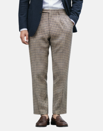 Navada Taupe 2 Pleat Trousers