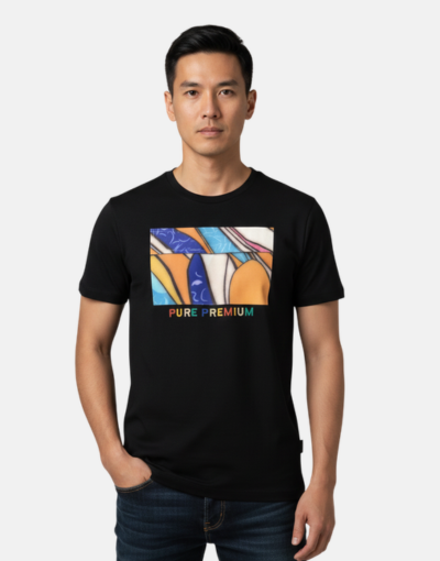 Pure Premium Pocket Vincint Black T-Shirt
