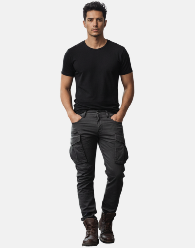 Pure Premium Clive Grey Cargo Pants