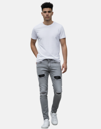 Pure Premium Diablo Grey Skinny Denim Jean