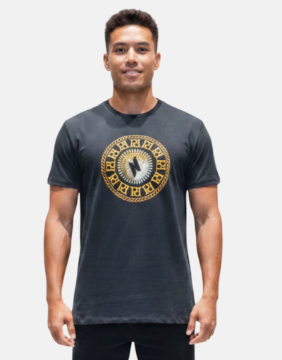 PURE PREMIUM Roman Rollette Black T Shirt