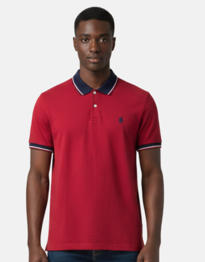 Pringle Double Mercerised Golfer Burgundy