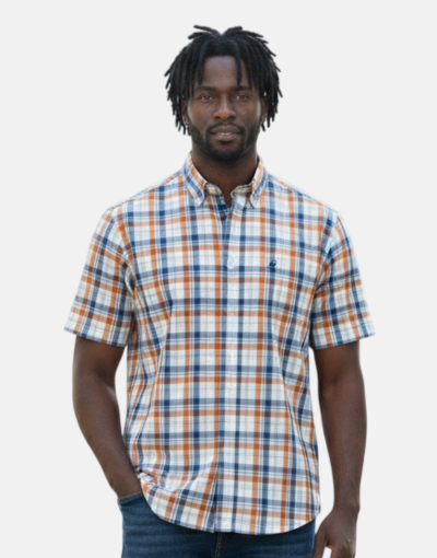 Pringle SS Check Orange Hutton Shirt