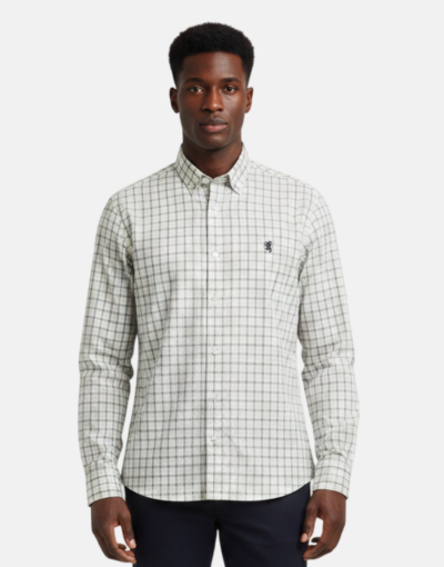 Pringle LS Grey Check Classic Regular Shirt